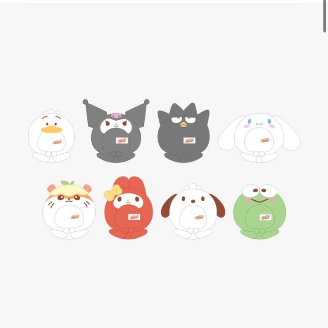 (PRE-ORDER) 10CM SKZOO PLUSH OUTFIT (SANRIO CHARACTERS Ver.) - SKZOO X SANRIO CHARACTERS