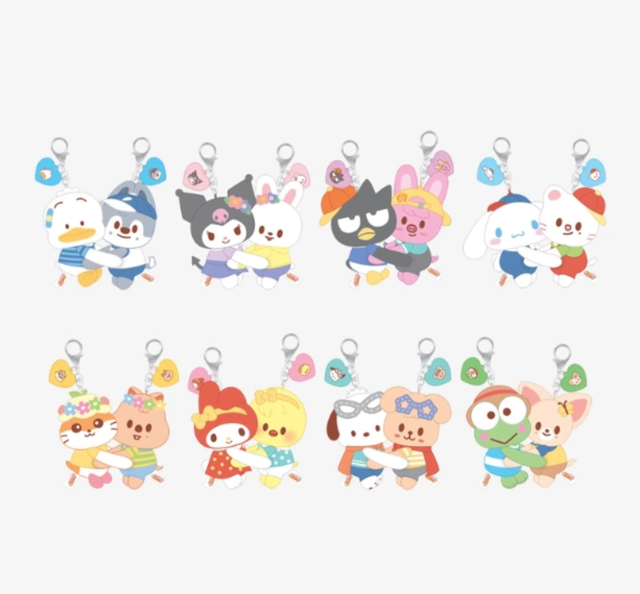 (PRE-ORDER) HUG PLUSH KEYRING - SKZOO X SANRIO CHARACTERS