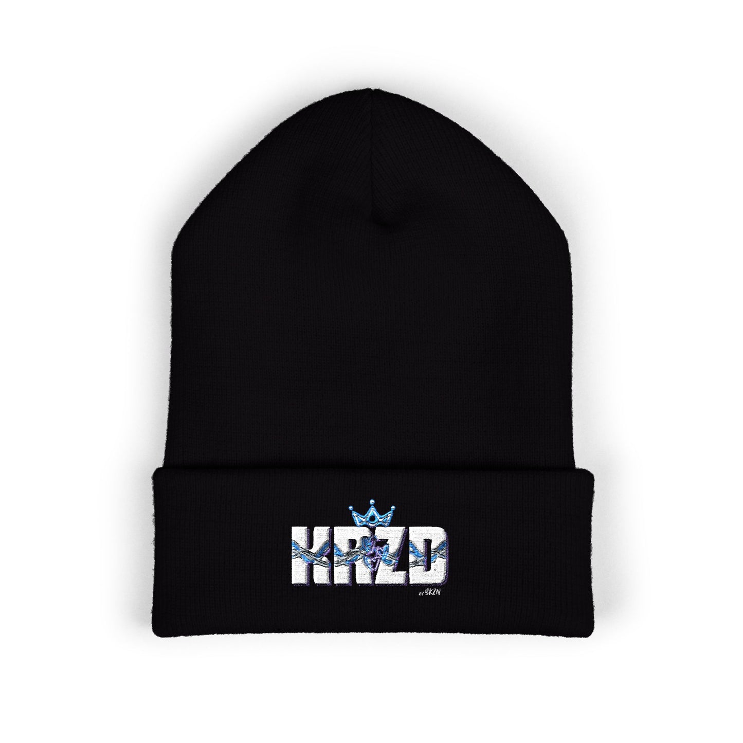 Stylish Embroidered Beanie, Hipster Cuffed Beanie, Winter Warmth Hat, Trendy Streetwear Accessory, Cool Gift for Him/Her