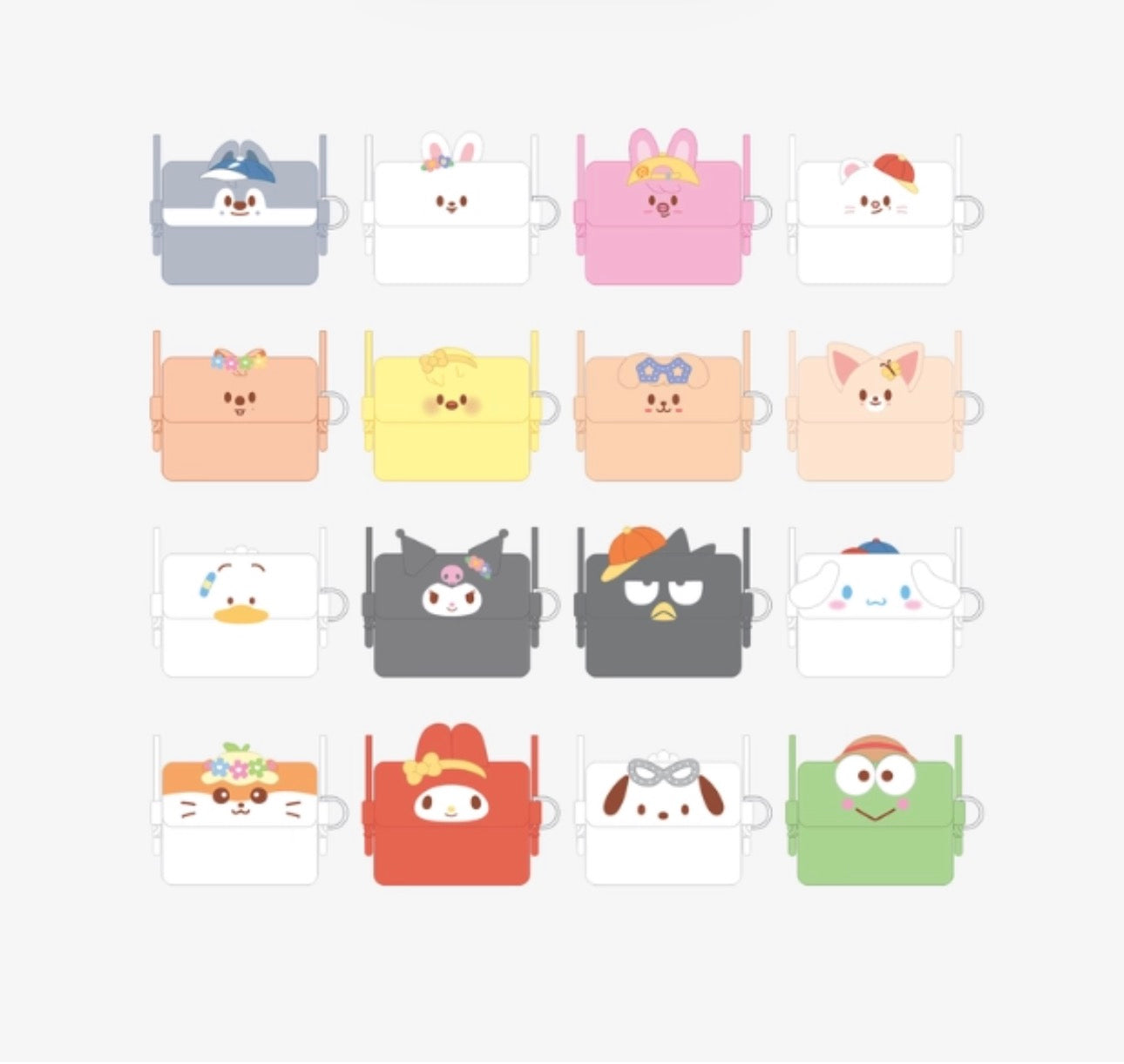 (PRE-ORDER) CARD WALLET CROSS BAG - SKZOO X SANRIO CHARACTERS