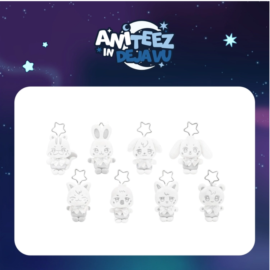 [PRE-ORDER] ATEEZ - [ATEEZ X ANITEEZ POP-UP [ANITEEZ IN DEJA VU] MD] SILVER ANITEEZ PLUSH KEYRING